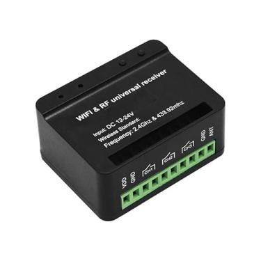 Imagem de X X-HOUSE Controle universal WiFi e RF - Interruptor inteligente WiFi com função RF, controle remoto de portão de controle de aplicativo funciona para abridor automático de portão deslizante giratório