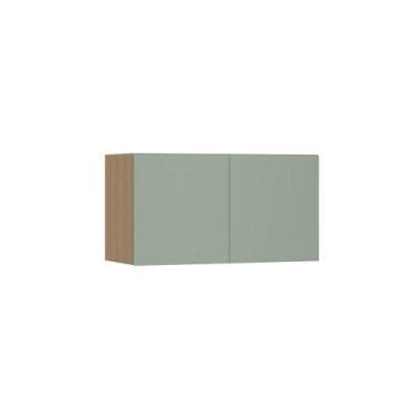 Imagem de Armário Aéreo Para Geladeira 80cm 2 Portas Slim Luciane Móve Freijó/ve