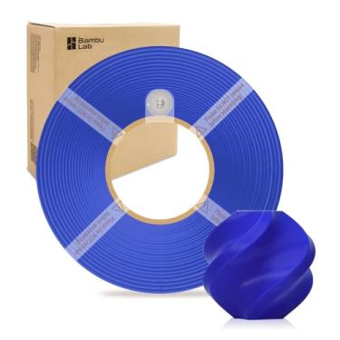 Imagem de Filamento de refil básico PLA 1,75 mm de alta velocidade, fácil de imprimir, ecológico com RFID para Bambu Lab X1, X1C, P1S, P1P, A1, A1 MINI AMS 1KG (2,2 lbs) Exclui carretel +/- 0,03 mm (azul escuro