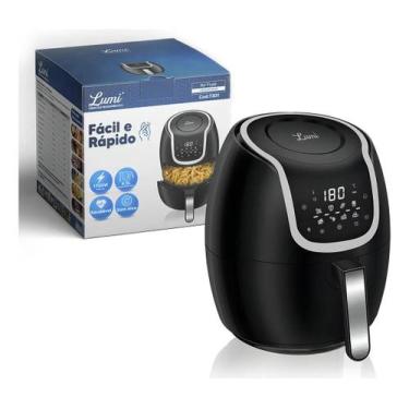Imagem de Fritadeira Air Fryer Lumi Digital 6.5l 220v, Preto, 220V