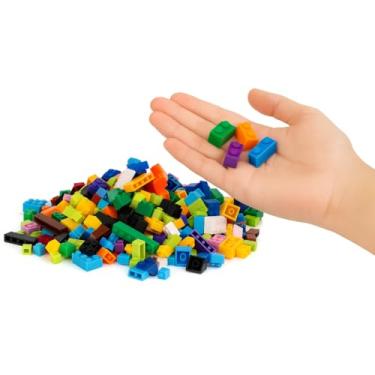 Imagem de Brinquedo Educativo Blocos de Montar 160 Peças Brinquedo Didatico Infantil Linha Premium M5 Armarinhos