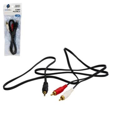 Imagem de Cabo de áudio P2 X 2 RCA 1,5ms - Tudo em Caixa - Genérico