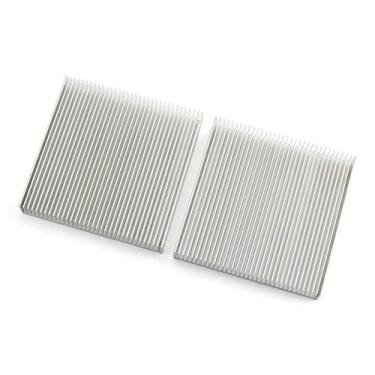 Imagem de ZYAMY 2/4 peças de alumínio dissipador de calor placa de circuito de refrigeração quilha CPU quilha 40 x 40 x 11 mm preto/90x90 x 15 mm cor natural, Nature Color, 90x90x15mm