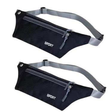 Imagem de kit 2 Pochete Corrida Celular Exercicios Academia Impermeavel Slim dol