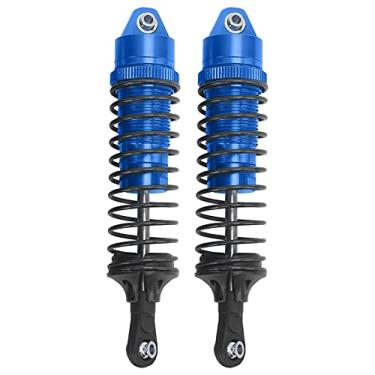 Imagem de Alomejor Arquivo RC Metal Aggmorberber para o Carro RC Slash, Experiência de Condução Flexível, Choques de 2pcs 115 Mm, Fáceis Instalar, Peças Reposição (Azul)