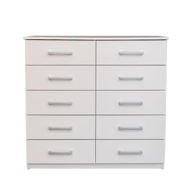 Imagem de Cômoda Marbela 10 Gavetas Infantil Branco