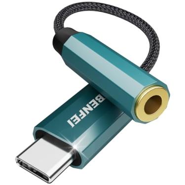 Imagem de USB Type C to 3.5mm Female Headphone Jack Adapter, USB C to Aux Audio Dongle Cable Cord Compatible with iPhone 15 Pro/Max, MacBook Pro/Air 2023, iPad Pro, iMac, S23, XPS 17, Surface Book 3