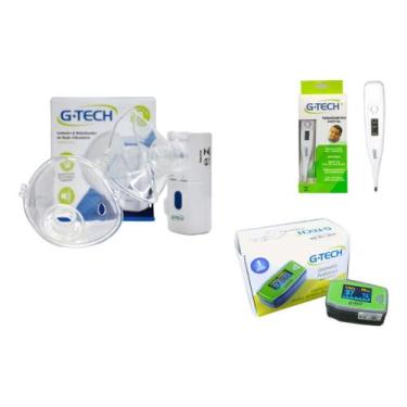 Imagem de Nebulizador De Rede Vibratória Nebmesh + Oximetro Pediatrico + Termome