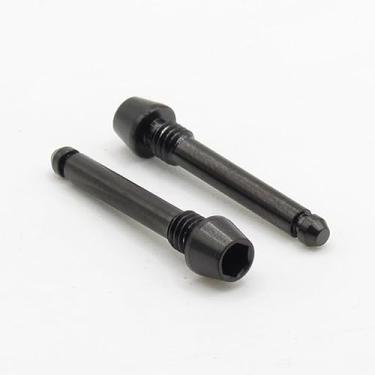 Imagem de Easybikeparts Pino de retenção de pastilhas de freio de titânio para SRAM DB, nível, guia, guia RE, DB8 e freios de código (pacote com 2) (preto)