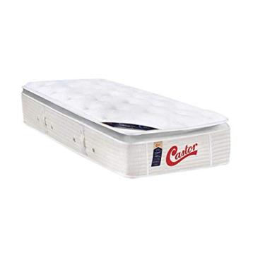 Imagem de Colchão Solteiro Molas Pocket Gold Star Vitagel Pillow Top One Face 100cmx200cm Castor