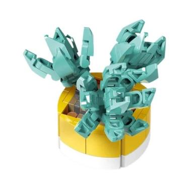 Imagem de Crianças DIY Simulação Suculentas Bonsai Cacto Aloe Vera Blocos De Con