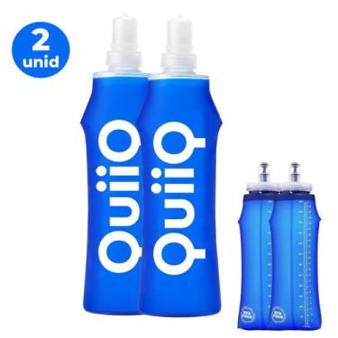 Imagem de Garrafa Água Dobrável Silicone Squeeze Quiiq 2 Unidades