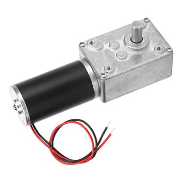 Imagem de Motor de Engrenagem Helicoidal Reversível Akozon 24V - Caixa de Engrenagens Elétrica de Redução de Alta Velocidade de Torção Com Eixo de 8 Mm para Máquina de Cortina, Equipamento