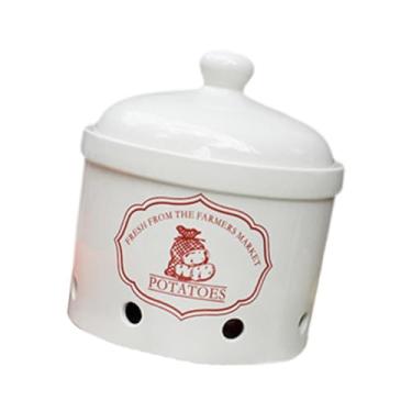 Imagem de ＫＬＫＣＭＳ Recipiente para Armazenamento de Batatas, Cesto de Batatas para Despensa, Lata de Armazenamento Simples para Preservação