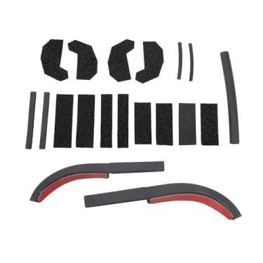 Imagem de Kit de vedação superior rígida para carro, conjunto de reparo de bloqueador de espuma de vazamento de chuva, 2 peças, calha de chuva para Jeep Wrangler JK JKU 2007-2017, acessórios interiores e