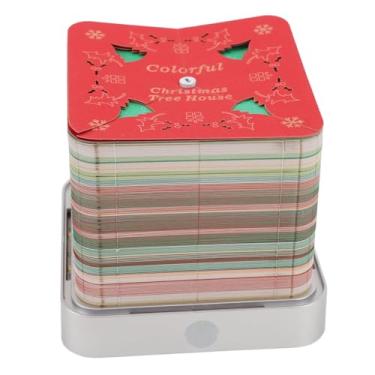 Imagem de Asixxsix Blocos de notas 3D Calendário 2026, Arte de Escultura em Papel para Casa na Árvore de Natal, Notas Adesivas 3D, Bloco de Notas para Postagens de Conveniência