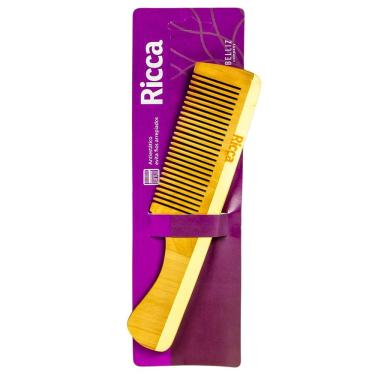 Imagem de Pente de Cabelo Ricca Madeira Grande