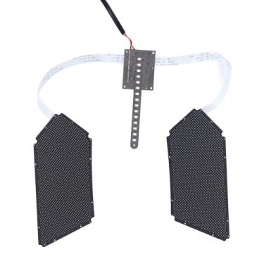 Imagem de LED Backpack Eye Display Bluetooth Programmable LED Eyes Screen 60x96 Resolução DC12V Fonte de alimentação para mochilas camisetas coletes carros motocicletas