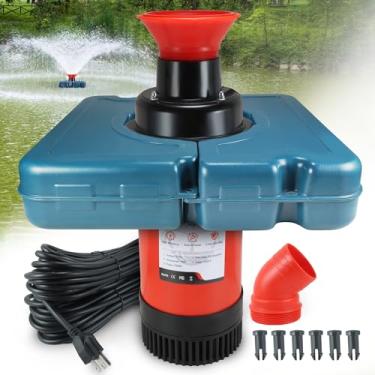 Imagem de Goldlife Aerador De Fonte Lago, F1-4 1 Hp 750 W 110 V Bomba Flutuante Potente Com Cabo Alimentação 100 Pés, Fontes Aeradoras Externas Em Cascata Para Pequenos Lagos Grandes Sistema Jato Lago