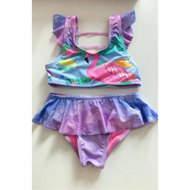 Imagem de Biquíni Infantil Menina Nadador com Babados - no-brand, 8