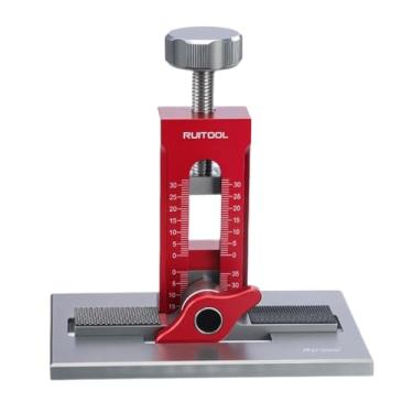 Imagem de WeiLaiKeQi Ferramenta de instalação de gabarito de montagem de porta de armário, braçadeira estável com braço de suporte e braçadeira para projetos de marcenaria, 1 Peças