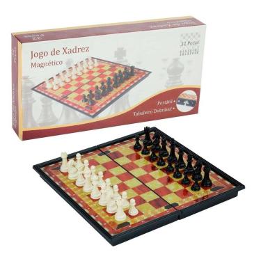 Imagem de Jogo Xadrez 32 Peças Magnético - Tudo em Caixa