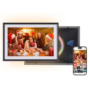 Imagem de Porta-retratos digital XJ-HOME FRAMEO 10.1" 32GB com luz LED WiFi
