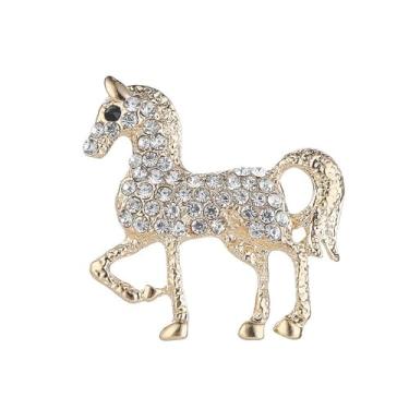Imagem de Broche de cavalo de strass para mulheres, meninas, homens, moda broches de pônei de cristal, alfinetes de lapela, acessórios para vestidos, festas, férias, corrida, joias, presente unissex, Medium