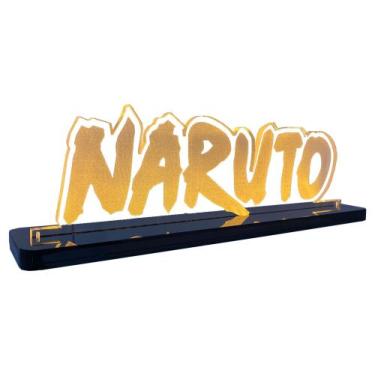 Imagem de Luminária Gamer Geek Naruto - Acrílico - LED Laranja - MK Displays