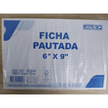 Imagem de Fichas pautadas São Domingos 6X9 229X53mm