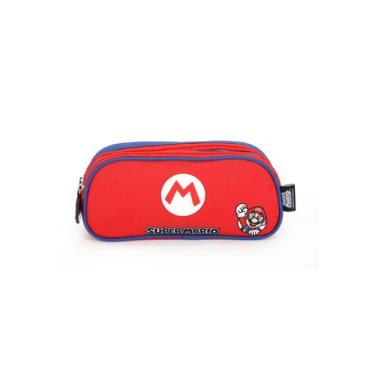 Imagem de Estojo Escolar Infantil Super Mario Original Luxcel M