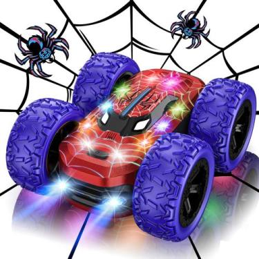 Imagem de Carro de controle remoto Kazswitle com luzes LED coloridas 4WD