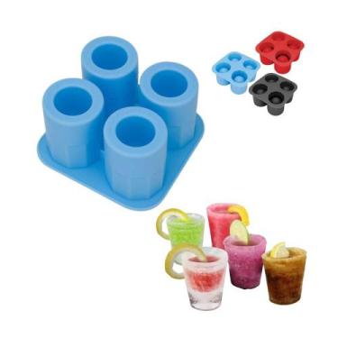Imagem de Forma de Gelo Copo Drink Bebidas Molde Ice Shot Livre de BPA - Uny Gif