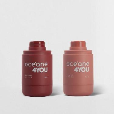 Imagem de Kit Blush em Bastao Nude + Blush em Bastao Vinho 4you - OCÉANE