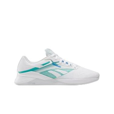 Imagem de Reebok Tênis de treinamento feminino Nano X4, Ftwr branco verde desencadeado, azul cinético, 42