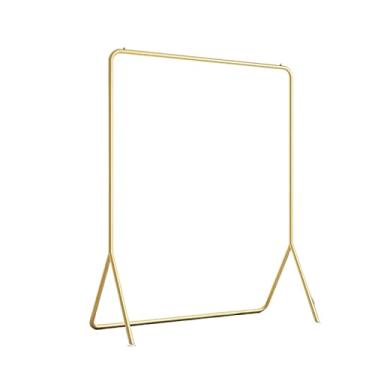 Imagem de ZzleoyuUUs-12 Suporte de casaco para pendurar roupas, chão, quarto, casa, varão, secagem, interior, casaco pequeno (dourado, grande)