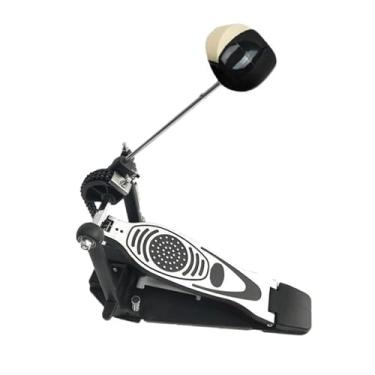Imagem de menolana Pedal de bumbo simples, pedal de bumbo para prática, instrumento de percussão de corrente única, acessórios de instrumento profissional estável