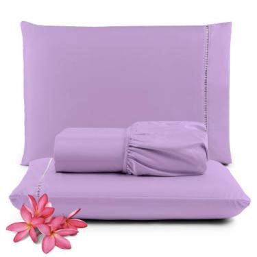 Imagem de Jogo De Lençol 4 Peças King Com Elastico Micropercal 400 Fios Para Cam