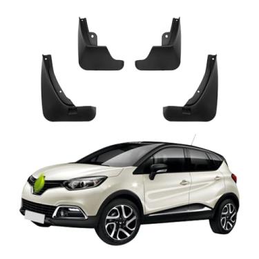 Imagem de 4 Pces Para-Lamas para Automóveis, Protetor de Lama Resistente do Respingo Plástico de Proteção Reforçada compatível com Renault Captur 2014 2015 2016 2017 2018 2019