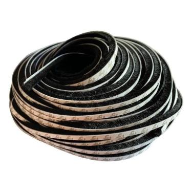 Imagem de 2X Fita Escova Veda Fresta Vedação Janela Porta 7X15 10 Metr