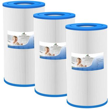 Imagem de LVJUSEN Filtro de banheira de hidromassagem para Watkins 31489, 73250 Hot Spring Tri X/0969601/Unicel C-6430, 71825/Pleatco PWK30/Filbur FC-3915, 73178 filtros termais, 30 pés quadrados. - Pacote com