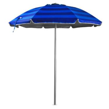 Imagem de Guarda-sol Gigante 2,0m Piscina Praia Articulado Azul Listra - Mor