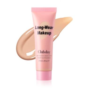 Imagem de Clubday Base líquida cobertura total longa duração Buildable Weighless Foundation Cream Active Wear Color Stay Makeup-05