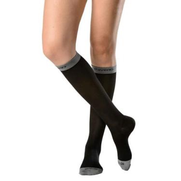 Imagem de Meia de viagem Traveno 170 Sigvaris unissex Preta, P