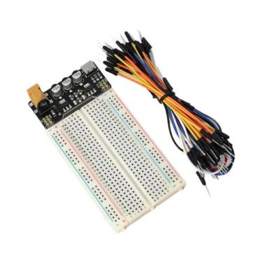 Imagem de Módulo De Fonte De Alimentação Tipo-C Com Fios Jumper Para Arduino Kit
