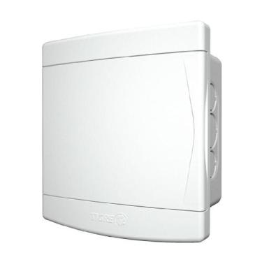 Imagem de Quadro de Distribuição Embutir PVC 3 / 4 Disjuntores sem Barramento Br