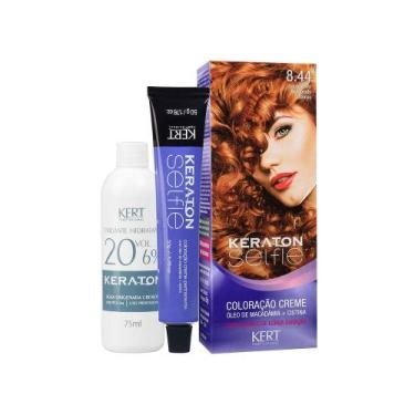 Imagem de Tintura Keraton Selfie 8.44 Louro Claro Acobreado Intenso