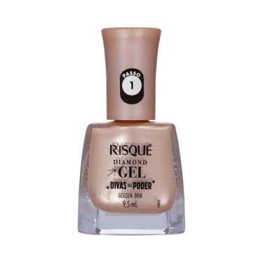 Imagem de Esmalte Risqué Diamond Gel Divas No Poder Golden Diva 9,5ml - Risque