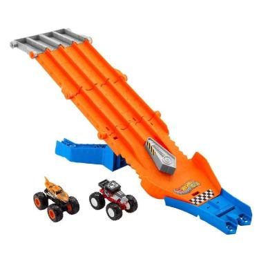 Imagem de Hot Wheels Monster Trucks Pista Corrida Destruição - Mattel