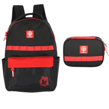 Imagem de Kit Mochila De Costas Oficial Enaldinho Luxcel Ms47511 Preto